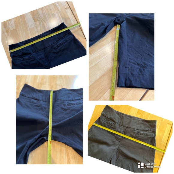 Reitmans Black Short Buisness Cuffed Capris Size 9 C003 - Picture 10 of 10